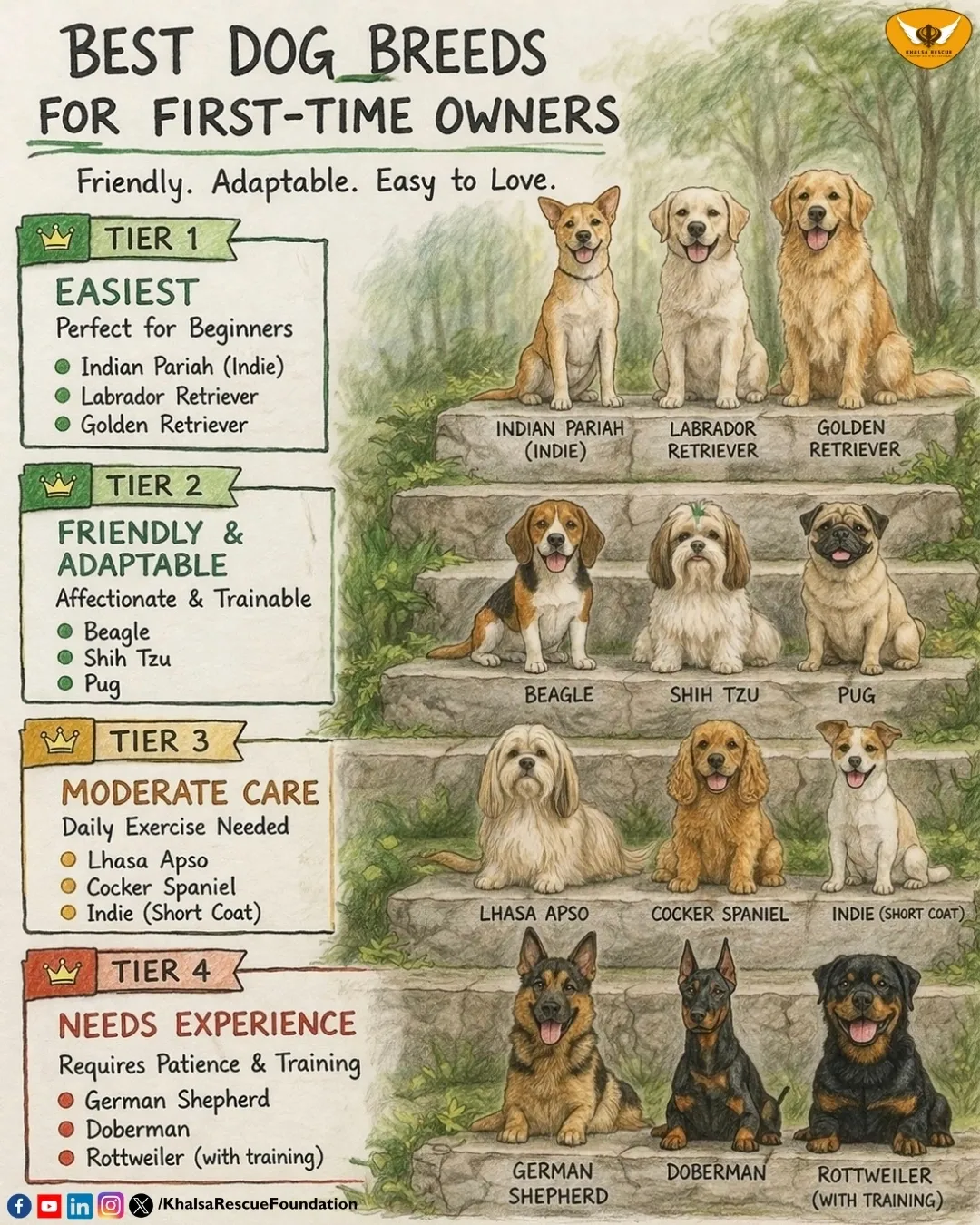 Best Dog Breeds for first time owners